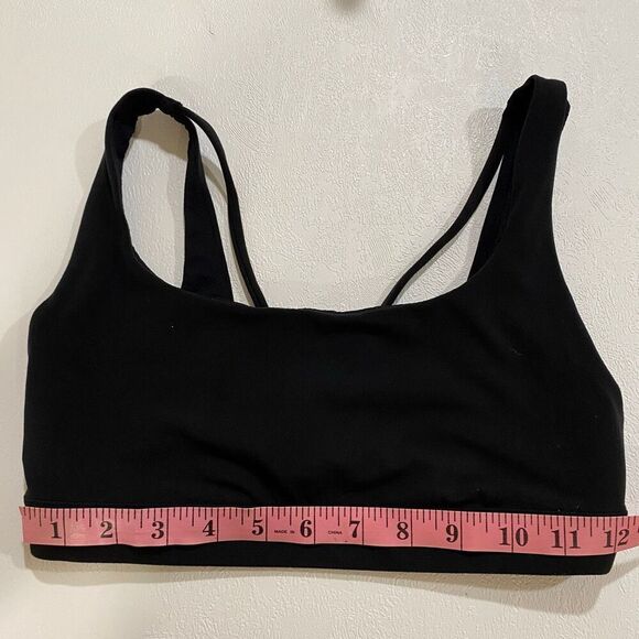 Athleta Black Strappy Sports Bra Women’s Size S - Picture 4 of 5